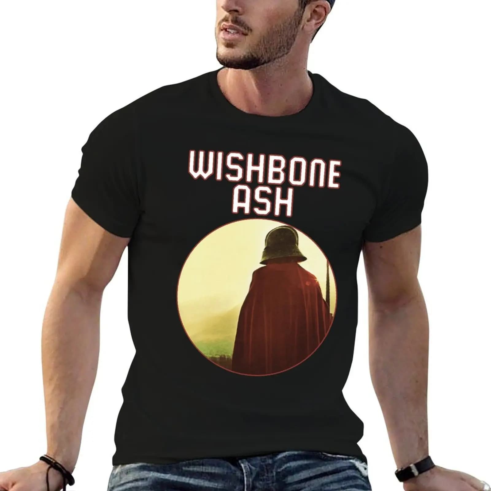 Wishbone For Fans T-Shirt summer top man clothes mens graphic t-shirts