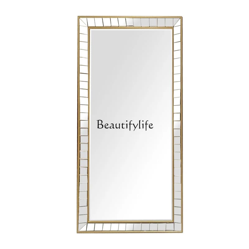 Living room full body floor mirror household high-end full-length mirror to take pictures