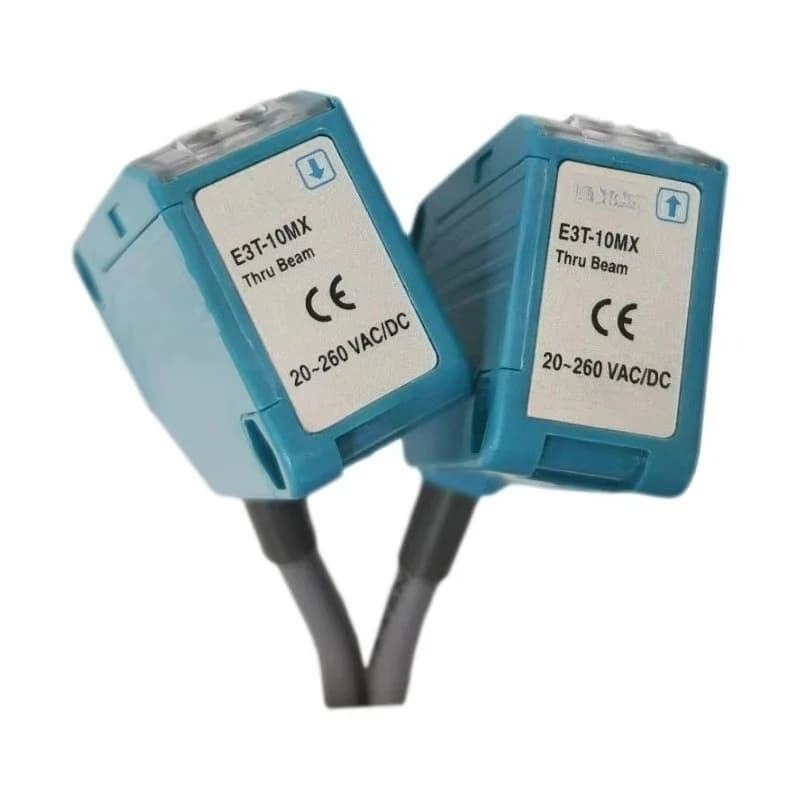 Through Beam Optical Photoelectric Switch E3G-8MX E3T-10MX E3T-30MX With MR-1 BR-1 Reflector Photoelectric Sensor Detector