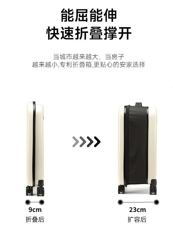 20inches 24inches Single-Pull Handle Spinner Suitcase Foldable Trolley Case Portable Storage Luggage
