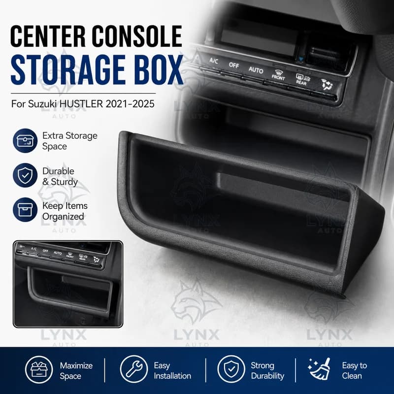 For Suzuki HUSTLER 2021-2025 Center Console Storage Box Armrest Box Car Organizer Auto Accessories Modification Parts