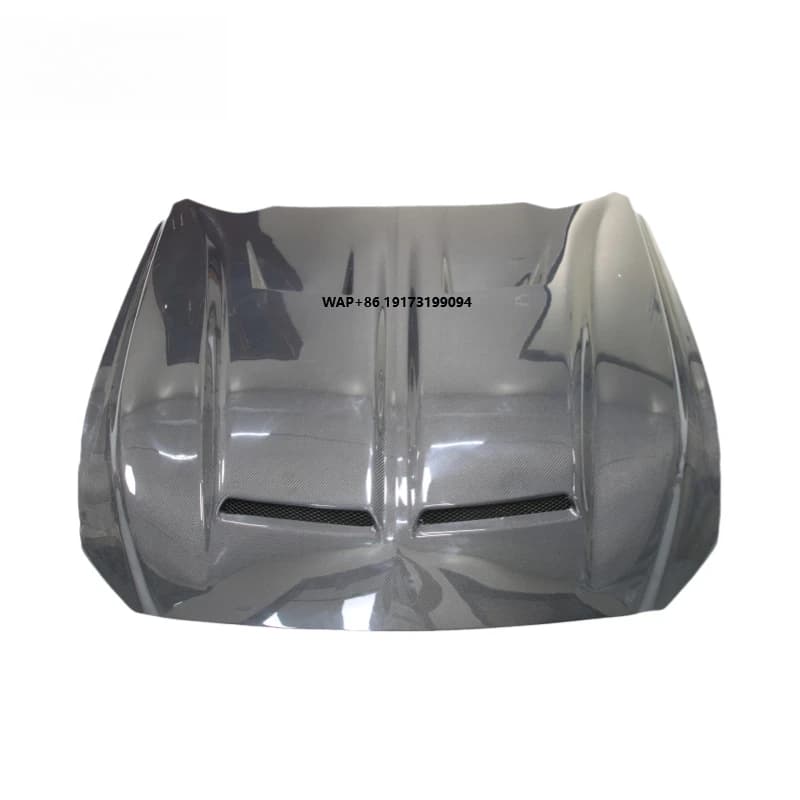 For Mustang 15-17 Super Snake Carbon Fiber Hood Bonnet Perfect Fitment