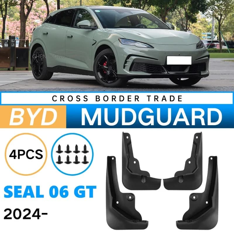 Mudflaps Mudguards Fit for BYD Seal 06 GT 2024 Mudguards Tire Fenders Mud Flaps Wheel Guards Car Accessories 4x Tyre