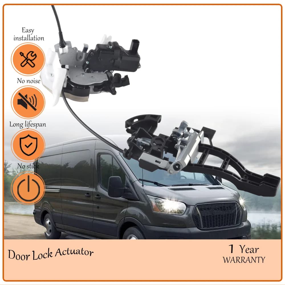 New E Front Right Lock Actuator with Central Control,Fit for Transit Series 2015-2023, OEM CK4Z-61219A64-J,CK4Z61219A64J