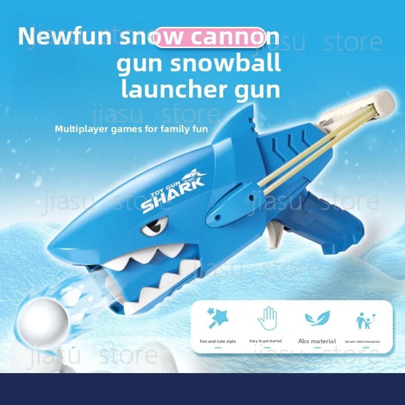 New Outdoor Snowball Launcher 6 Speed Adjustable Animal Shape Snowball Maker Clip Kids Snow Fight Toy