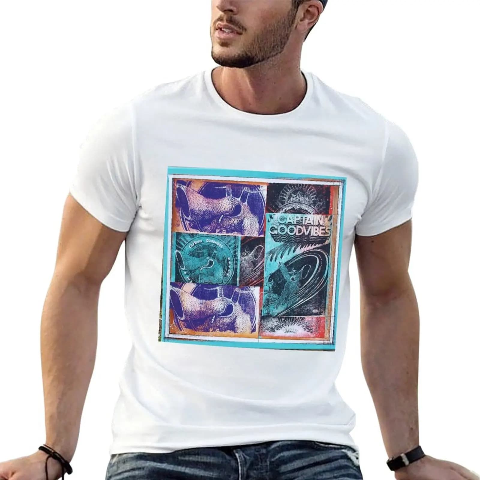 Captain Goodvibes 4 T-Shirt gifts for boyfriend customs design your own sweat shirts, men