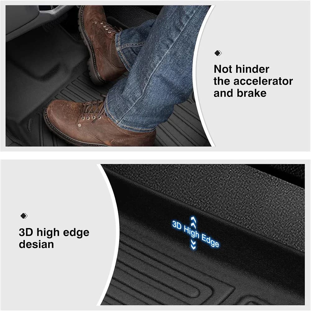 new All Weather Floor Mats Cargo Liner for 2021 - 2025 2026 Kia Sorento Hybrid TPE Car Trunk Mat with Backrest Pad PHEV & HEV