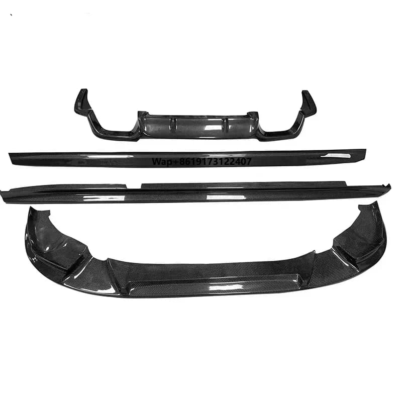 For  X3M F97 Carbon Fiber Body Kits 3D-Style Front Lip Splitters Side Skirts Rear Diffuser Bumper Lip