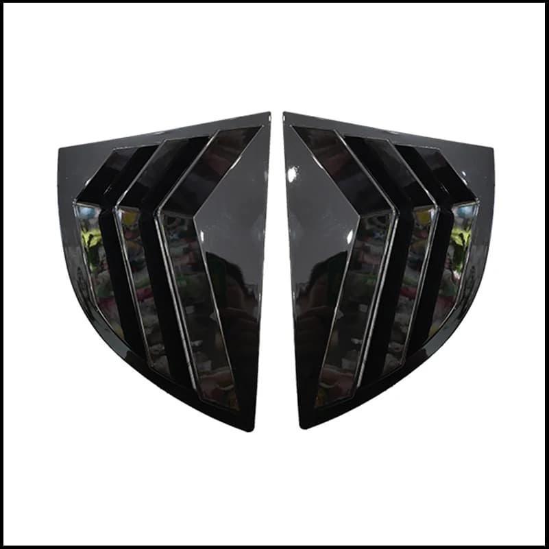 For Honda Civic Sedan 2006-2010 8th Rear Door Window Shades Shutter Louver Vent Cover Trim Decorate Car Styling Accessories
