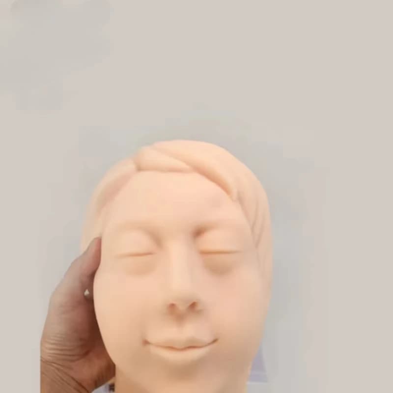 High Quality Bone Containing Female Silicone Practice Head Model Medical Teaching Beauty Practice Model