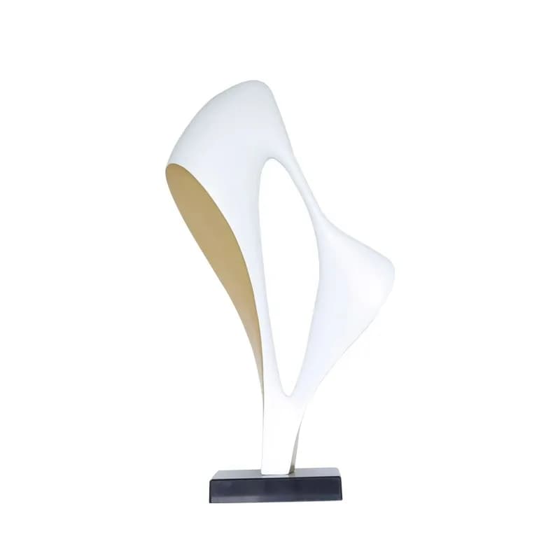 Modern abstract floor-to-ceiling sculpture ornament hotel lobby window light luxury fashion art decoration