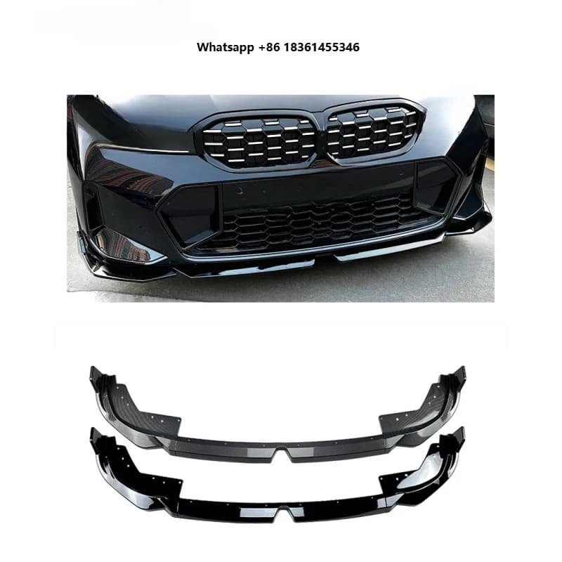 Gloss Black Plastic Front Bumper Lip Sp Fit For 3 Series G20 LCI 2023+