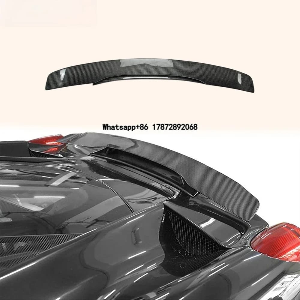 For 458 Italia Speciale Spider 2009-15 NVT Style Carbon Rear Spoiler