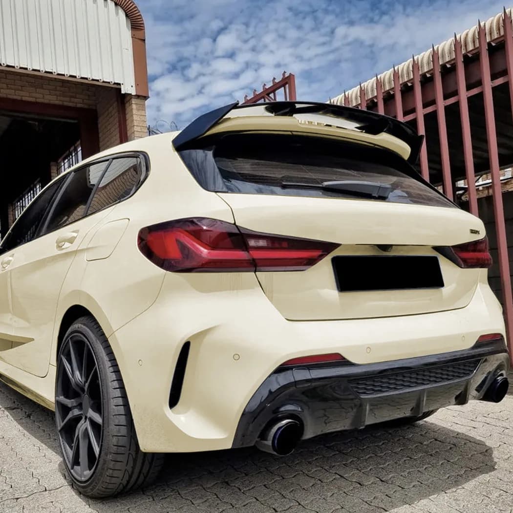 For BMW F40 1 Series M135i 128ti 118D M Sport 2019-2024 Car Rear Roof Trunk Spoiler Window Wing Splitter Tail Wing