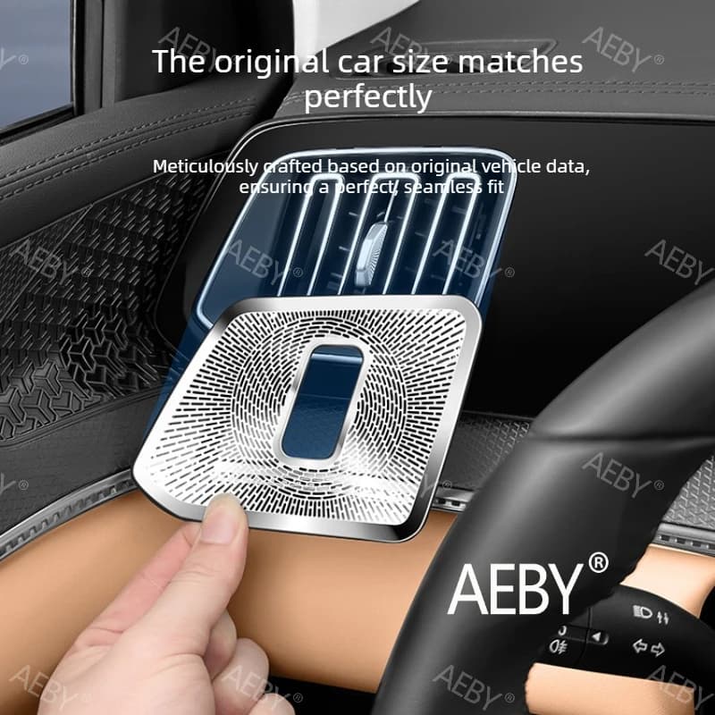 For BYD Song Pro DM-i 2025-2026 Dashboard Air Vent Speaker Grille Cover,Stainless steel dust protection,Car Air Vent Cover