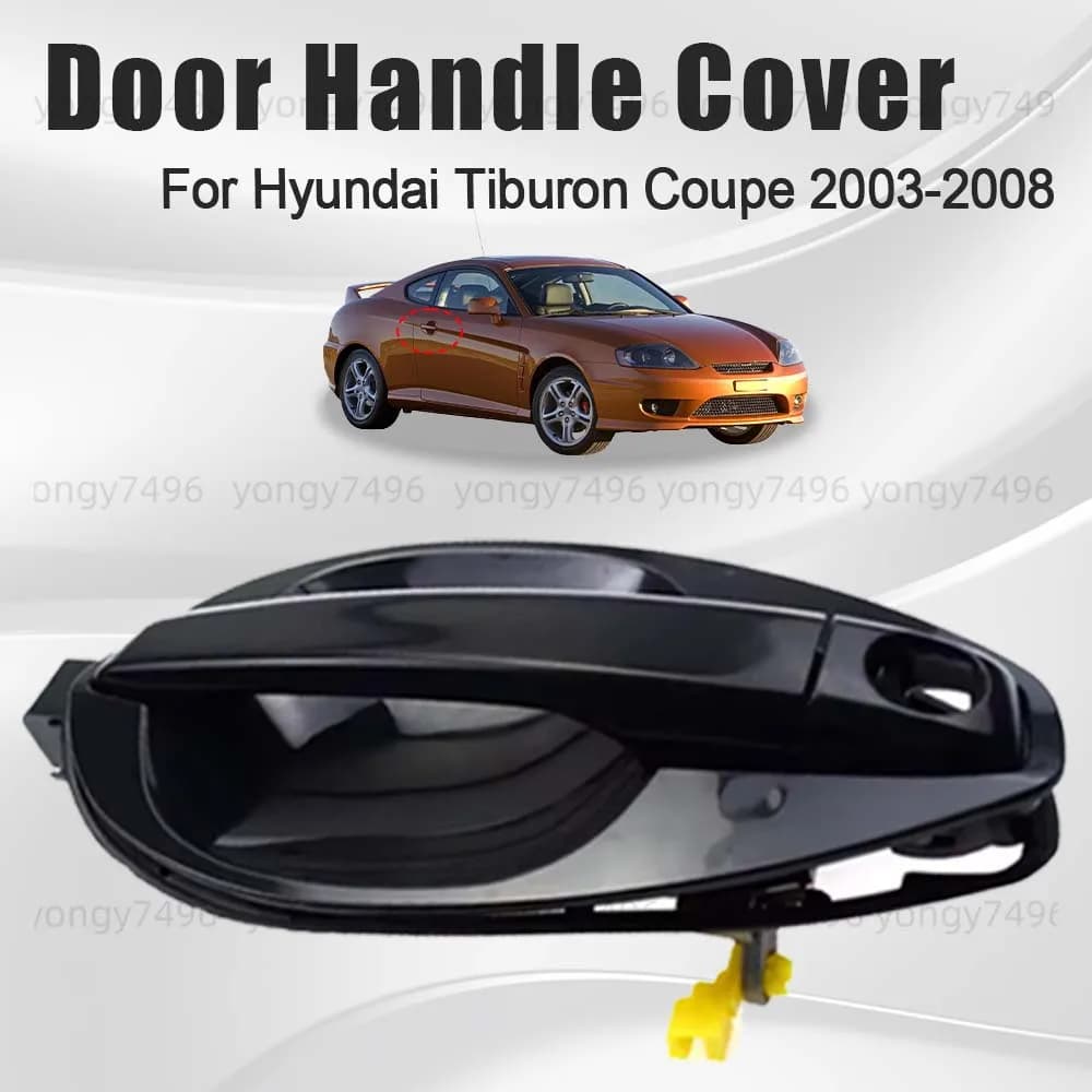 Cars Accessories Door Handle Cover For Hyundai Tiburon Coupe 2003 2004 2005 2006 2007 2008 Replace Black Decoration Exterior