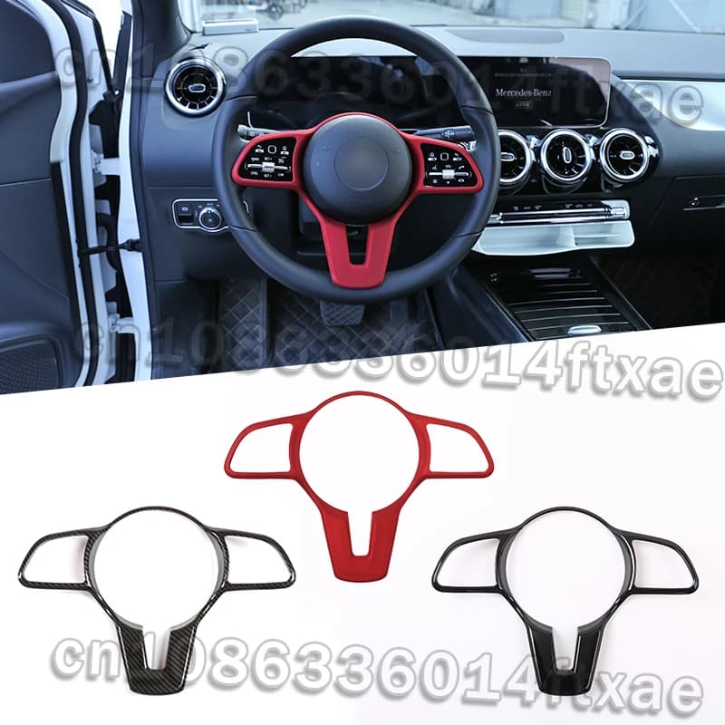 Car Steering Wheel Trim For Mercedes Benz A B C E G CLA CLS GLC GLE GLS GLB W177 W247 W205 W213 C257 X253 W167 W463 X247 N293
