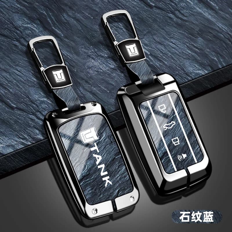 NEW Zinc alloy car remote key protective case suitable for Great Wall GWM WEY TANK 300 500 Tank300 Tank500 keychain accessories