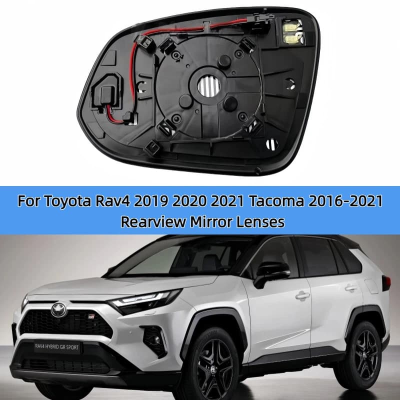 Heated Blind Spot Warning Rear Mirror Glass USA model For Toyota Rav4 2019 2020 2021 Tacoma 2016-2021 87961-42D30 87931-42E50