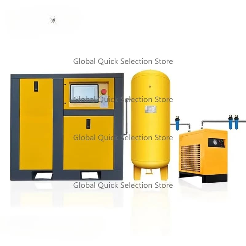 Certified 22KW 30HP 8Bar Fixed Speed Screw Air Compressor Gear Motor for G-as Generating Equipment
