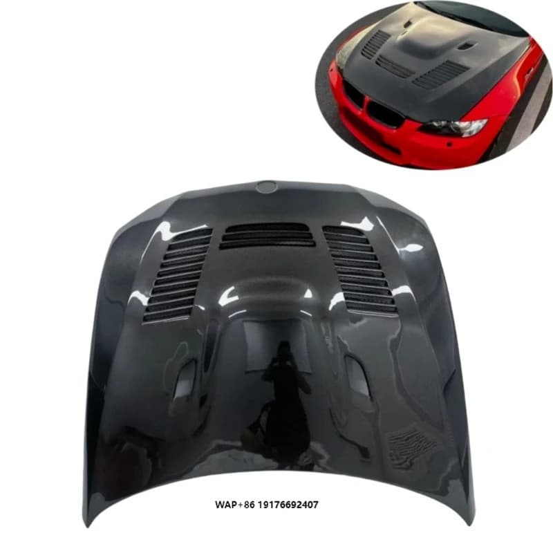 GTR Style Dry Carbon Fiber Front Engine Hood Bonnet for M3 E92 E93 2007-2013