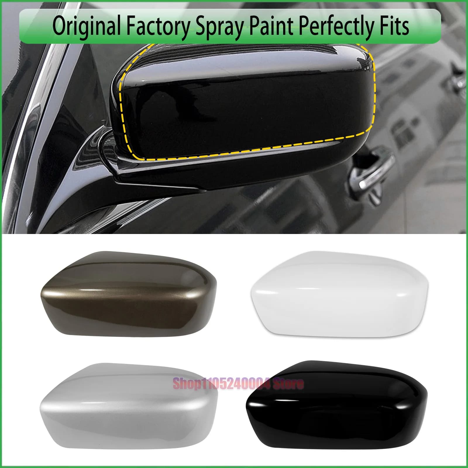 Custom Fit ABS Rearview Mirror Cover Cap Housing For Honda Accord 7th Generation 2003-2007 Exterior Mirrors Accessory