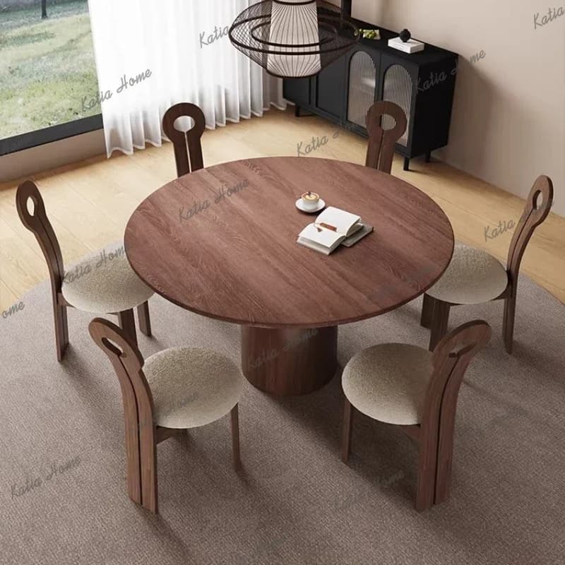 LD French Medieval Dining Table Household Creative Popular Dining Table Small Apartment Home Furniture