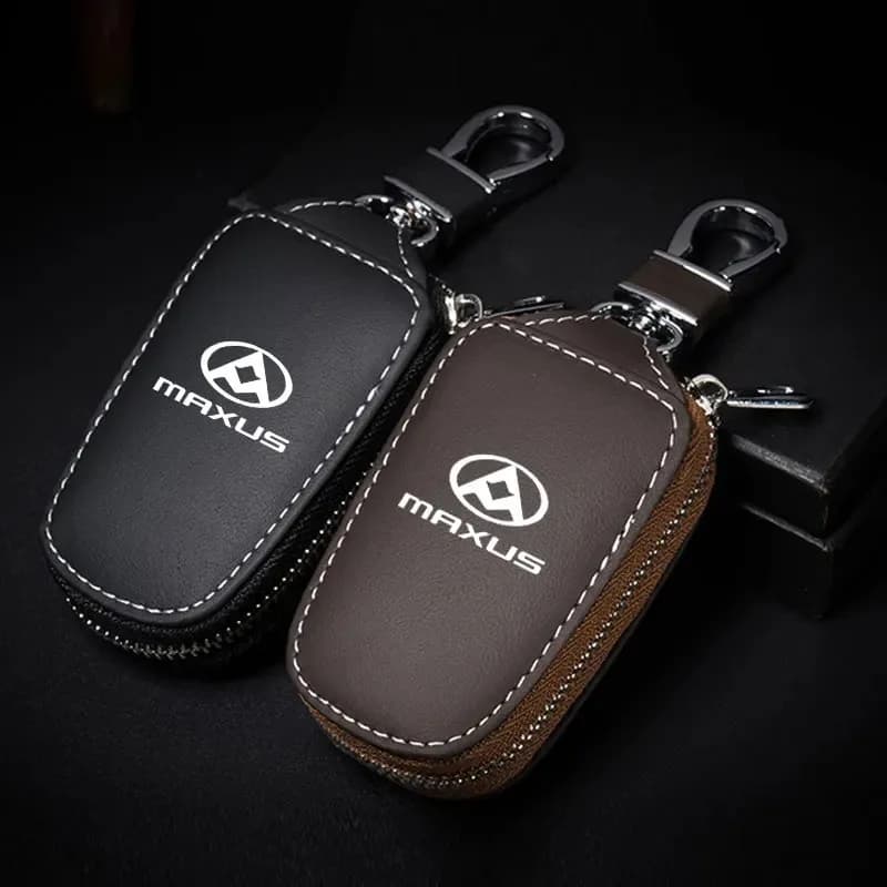 Car smart key case cover key wallet leather keychain PendantFor SAIC Maxus T60 T70 T90 Pickup D60 D90 D20 G50 G10 G20 V80 V90