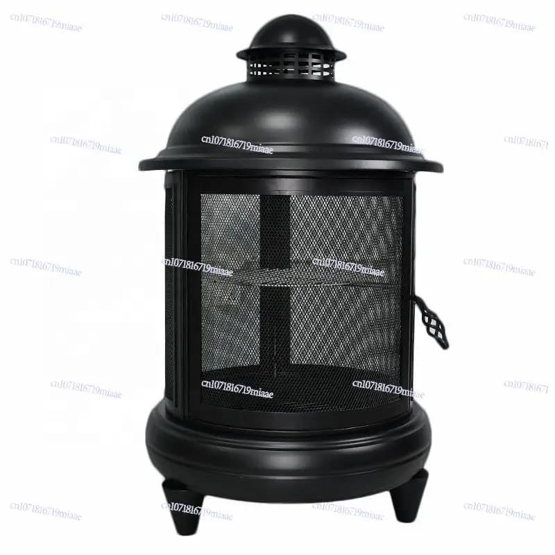 Patio Barbecue Stove Outdoor Heating Basin Wood Stove Multi-function Heating Bonfire Wood Home Barbecue Grill