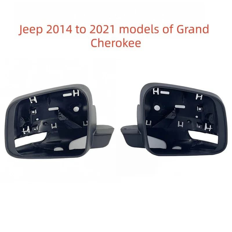 For Jeep 2014 to 2021 Models Grand Cherokee Rearview Mirror Frame, Side Mirror Housing Decor Frame, Rearview Mirror Shell