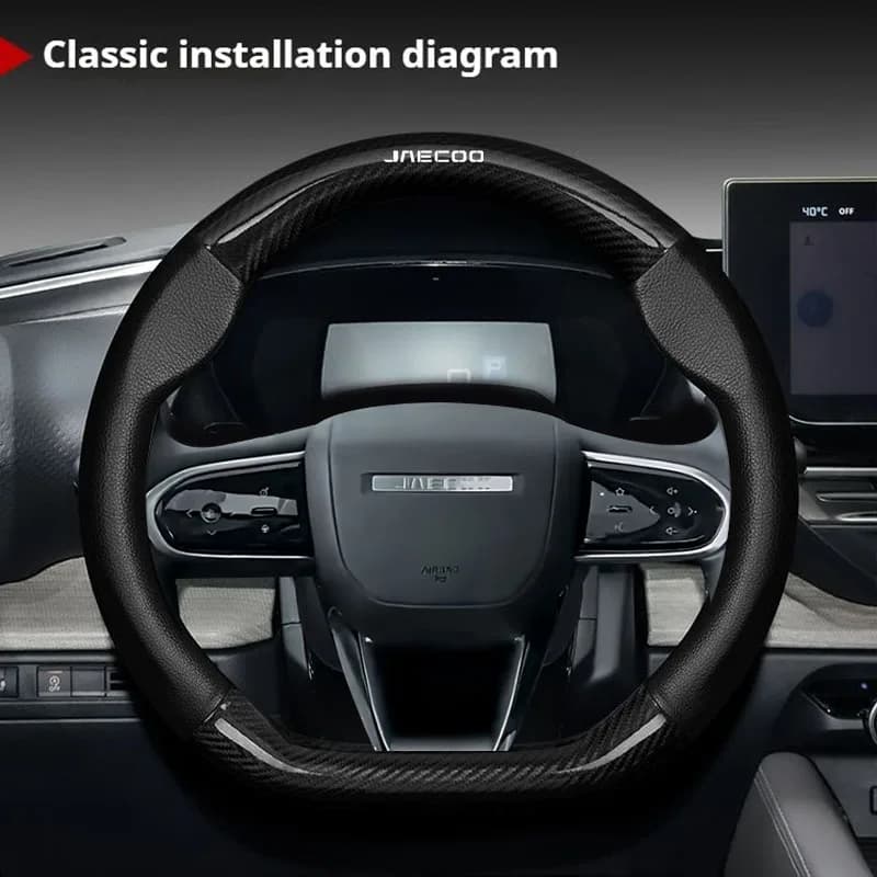 Leather Car Steering Wheel Cover For Chery jaecoo J7 7 J5 J8 Tiggo 2 3 4 7 8 9 Series Arrizo Series omoda 5 Accessories 2026
