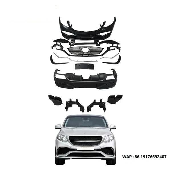 Body Kit  for 2015-2019 Benz GLE Coupe  Car Bumper Front Bumper Grille Fender Diffuser Headlights