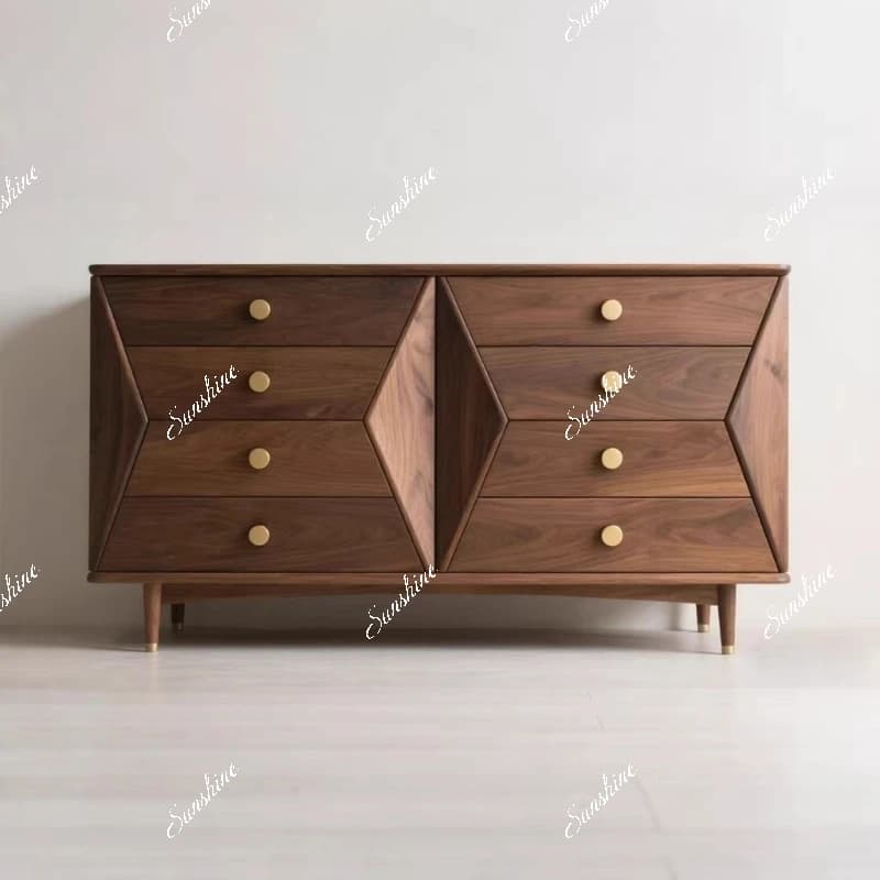 Nordic solid wood drawer chest of drawers living room wall bedroom storage cabinet