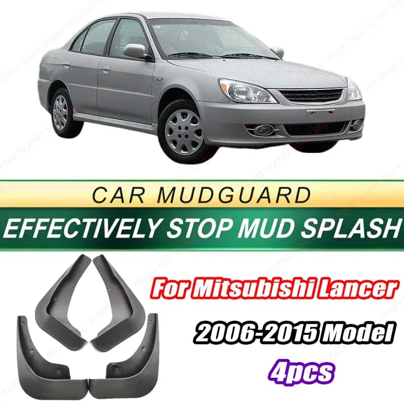 For Mitsubishi Lancer 2006-2015 Model 4PCS Front Rear Mud Flaps Splash Guards Fender Mudguards Auto Accessories