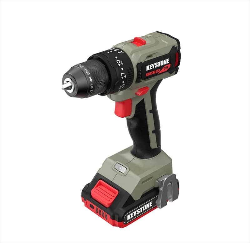 Wholesale Hand Tools Portable Battery-Powered Brushless Impact Drill with 45Nm Torque and Self-locking Chuck
