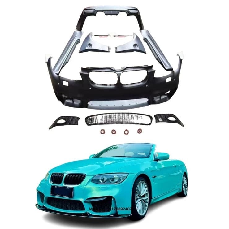 M4 Style Body Kit for 3 Series E92 E93 High Quality New Front Bumper Rear Bumper Side Skirts Perfect Fit for 325i 330i
