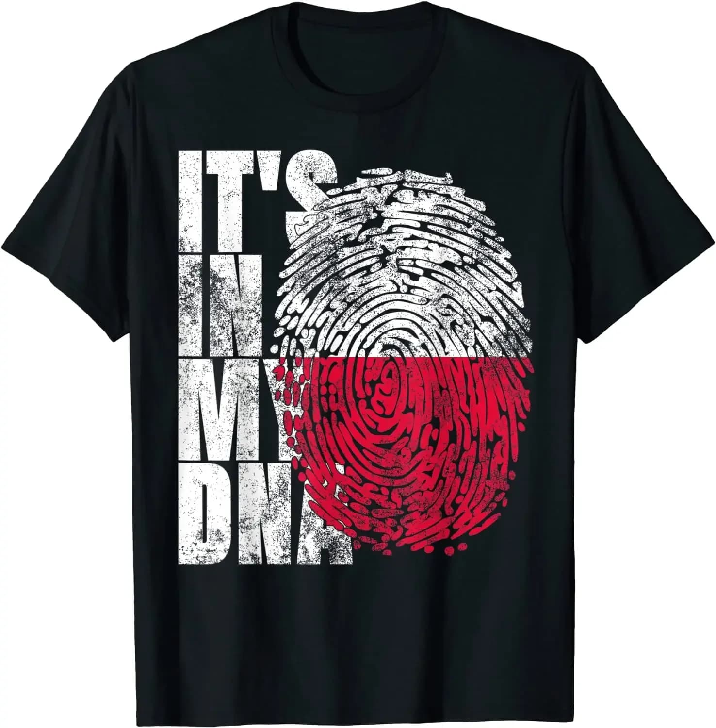 It's In My DNA Polish Gifts Polska Flaga Proud Poland Flag Men T-Shirt Short Casual 100% Cotton Shirts
