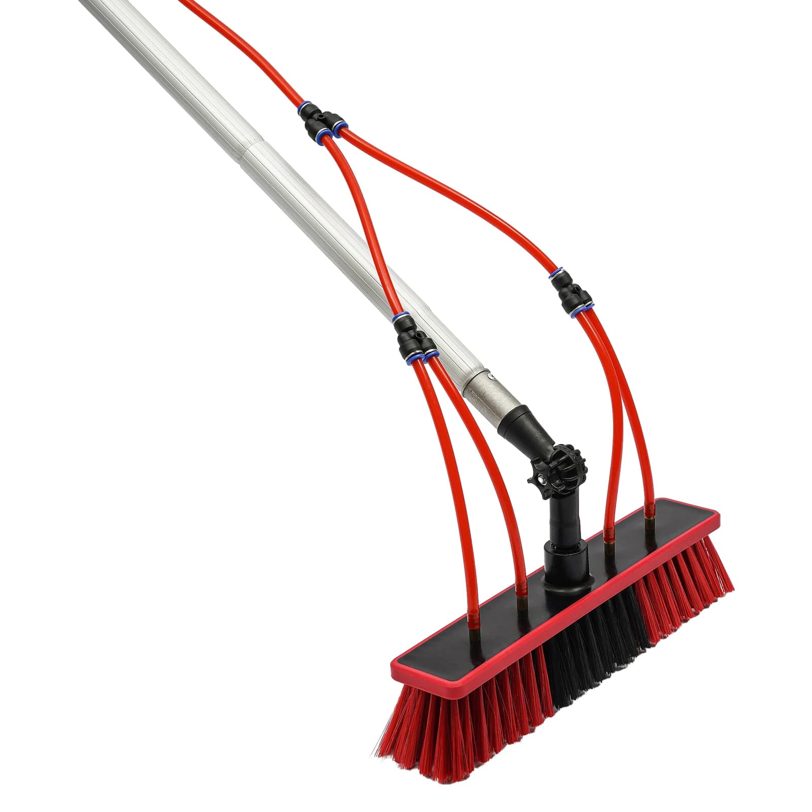 for 26FT Window Cleaning Washing Pole Cleaner Kit 3In1 Water/Hose Fed Pole Extendable 8m Outdoor