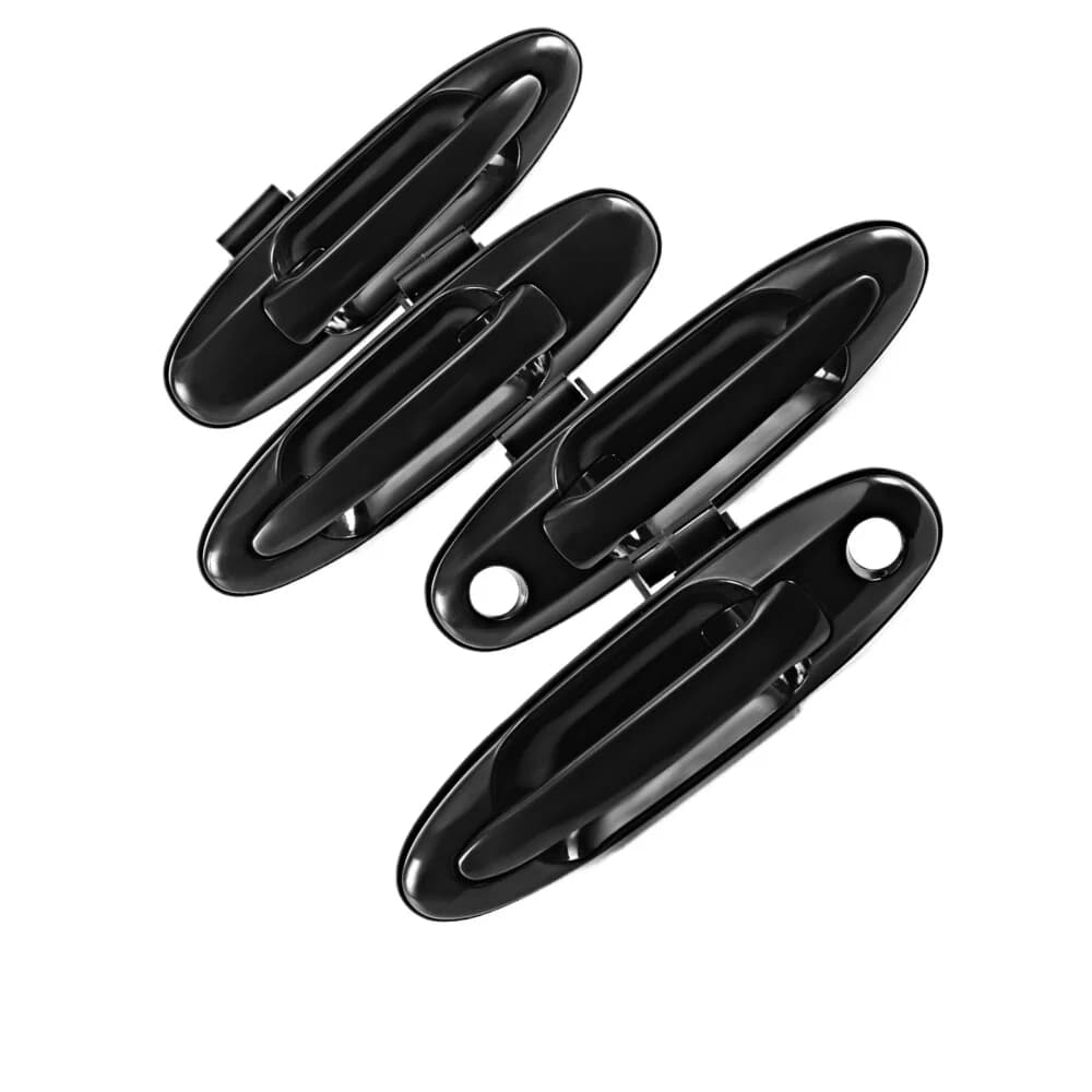 Set FRONT + REAR Outer Door Handle For Toyota Landcruiser 100 Series 98~07 Black