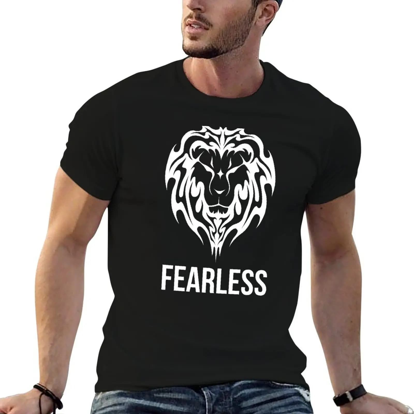 Fearless T-Shirt luxury t-shirt shirts graphic tee black t-shirts for men