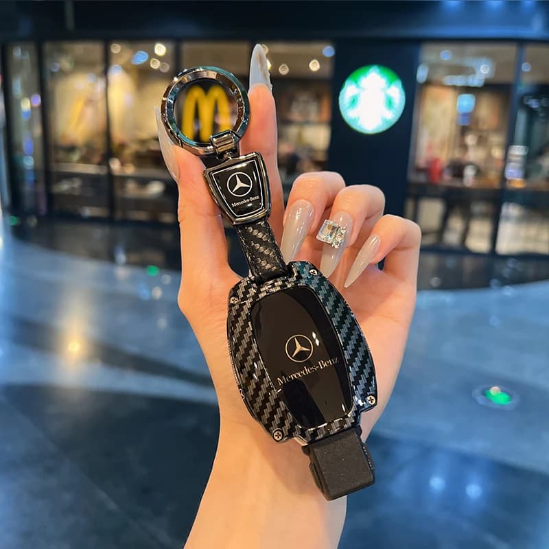 NEW Car Key Case Cover Key Bag for Mercedes Benz A B C S Class AMG GLA CLA GLC W176 W221 W204 W205 Holder Shell Keychain
