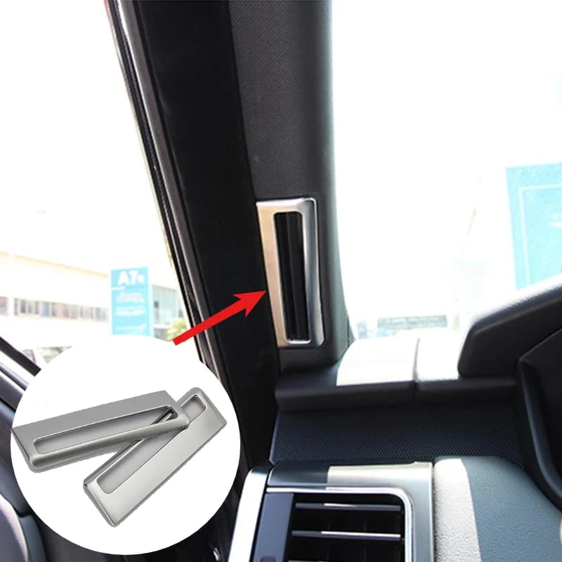 For Land Rover Range Rover Sport Vogue Discovery 5 ABS Car A Pillar Air Conditioning Vent Trim Stickers Car Protect Accessories
