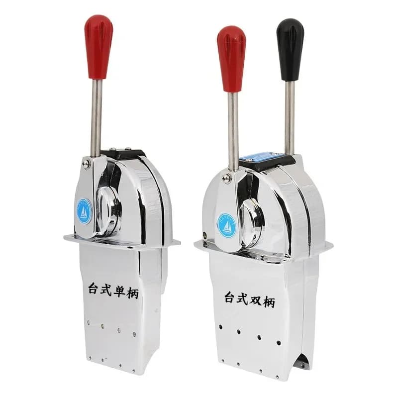 Marine Throttle Head Japanese Desktop American Stainless Steel Marine Manipulator Throttle Line Marine Throttle Controller