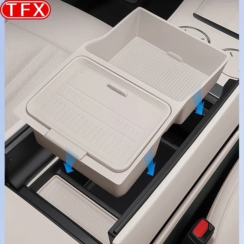 For Xiaomi YU7 2025 2026 Car Styling Armrest Box Storage Box Center Console Lower Storage Box Interior Organizer Accessories