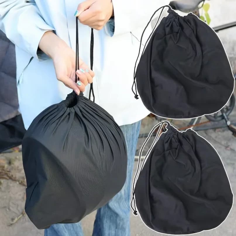 Bolsa de Almacenamiento Universal para Casco, Bolsillo con Cordón, para Motocicleta, Scooter, Ciclomotor, Bicicleta, Funda Prote