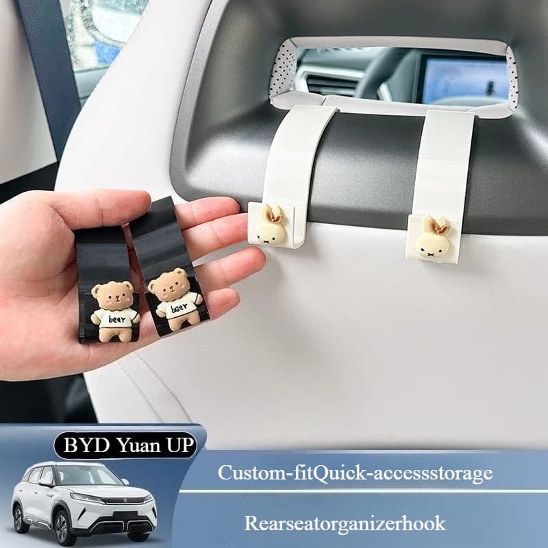 Seat Hook Special Rear Storage Seat Back Multi-functional Hook Interior Modification Car for BYD Yuan Up Atto2 Easy Installation