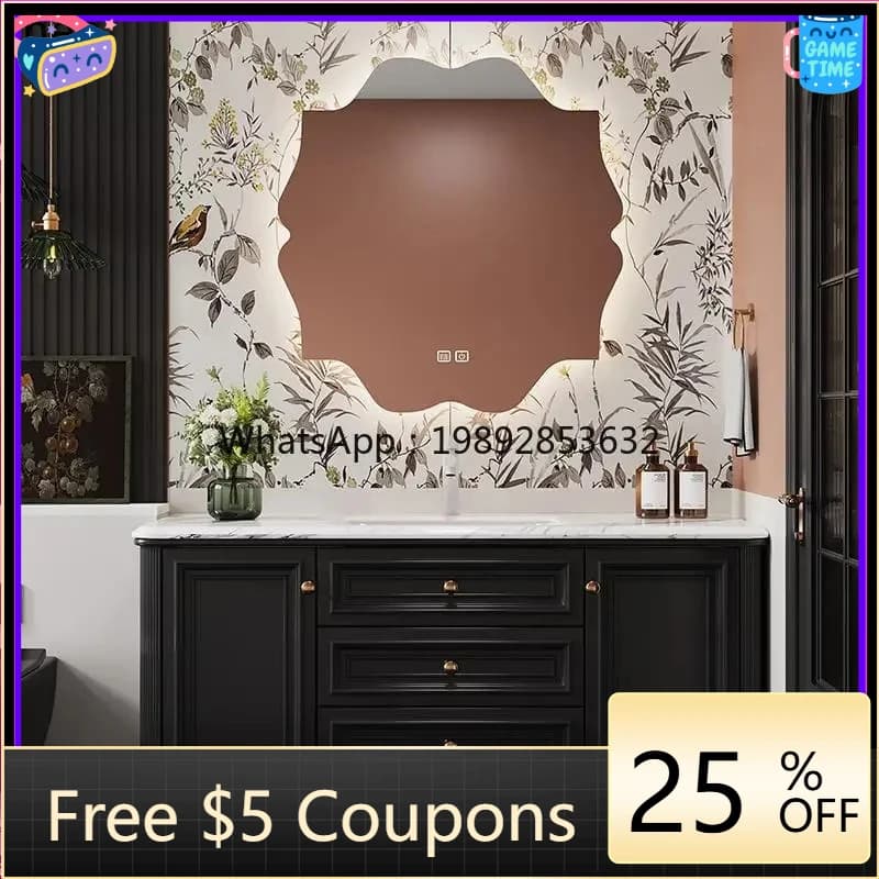 O3-25  bathroom cinet combination bathroom washbasin rock sl integrated wash basin light luxury washstand