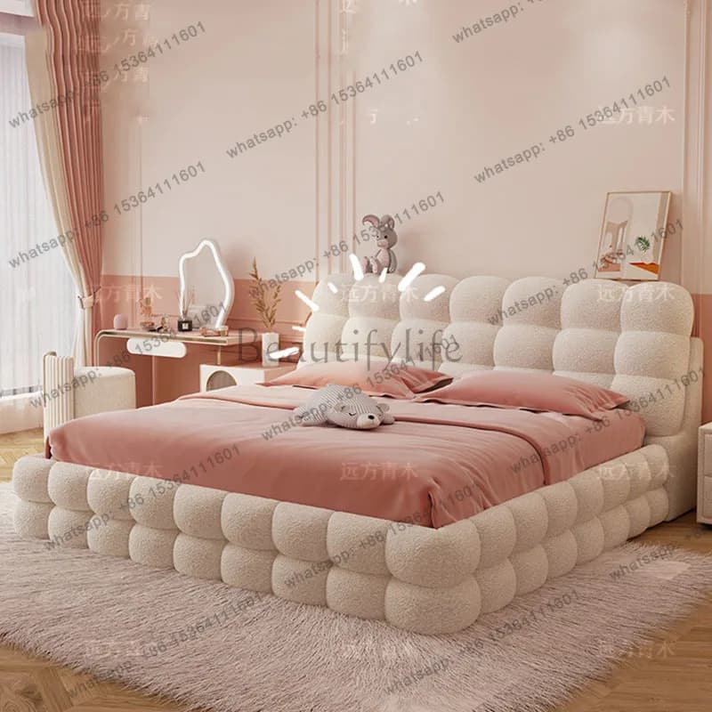 FG Designer Modern Bed Double Luxury Children Baby Floor Sleeping Mobile Comfortable Bed Lazy Letto Matrimoniale Hotel Furniture