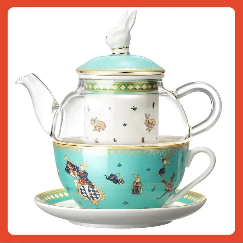 King Mother Pot Gift Box English Tea Set Tea Making Glass Afternoon Tea Pot