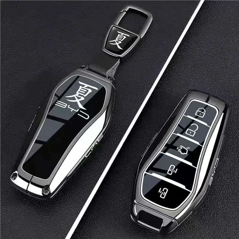 Premium Zinc Alloy Key Cover Case for BYD Xia DMI (2025) - Protective Key Fob Shell Keybag Keychain